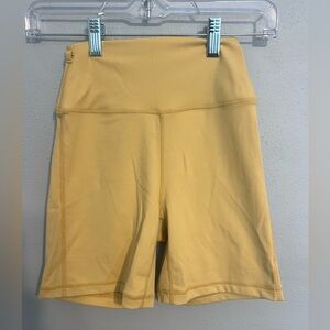 WeWoreWhat Yellow Gold Chain Biker Shorts.           ‎ XS* Missing Chain